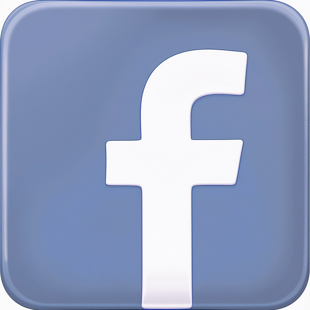 Ikon Facebook - Huruf 'f' pada kotak biru